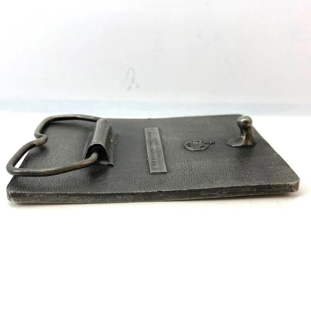 Belt Buckle 1976 Summer Olympic Games Square Shape Silver Color USA‎